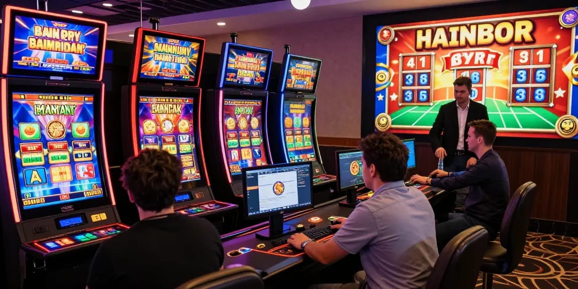 Pengalaman bermain slot online yang mengasyikkan di KANGTOTO, dengan pemain menikmati permainan di gadget mereka.