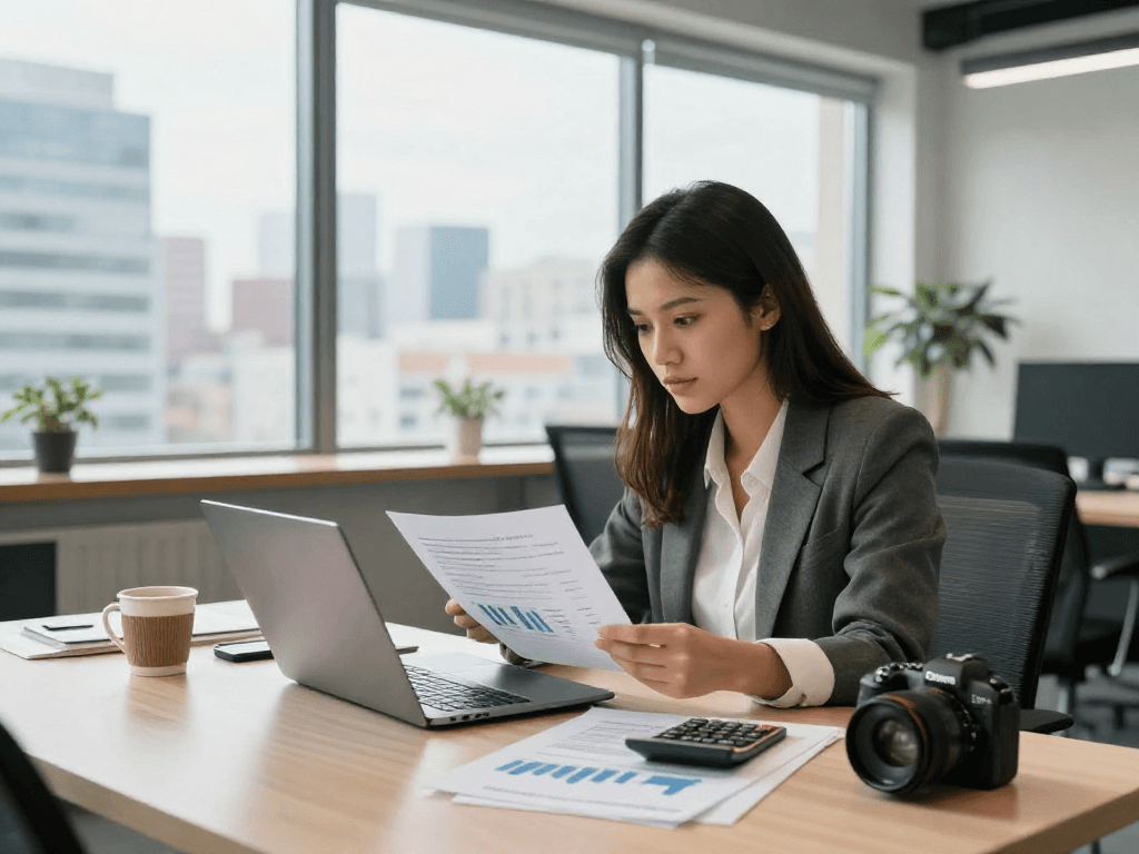 Zakelijke lening zonder jaarcijfers aanvraag in professionele kantooromgeving.
