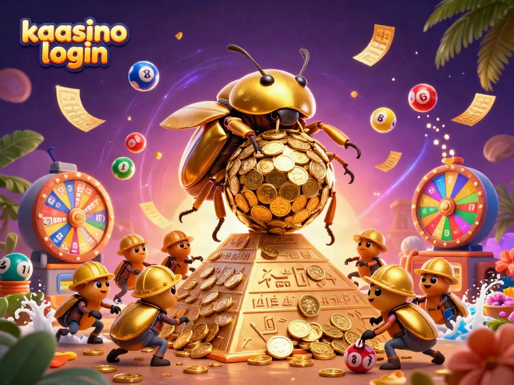 Engage in thrilling games with kaasino login, highlighted by vibrant lottery elements and a magical atmosphere.