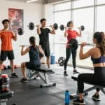 Prime Pharma Steroids zichtbaar in moderne sportschool met fitnesstraining.